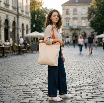 Eco-friendly Sewn Canvas Tote Bag