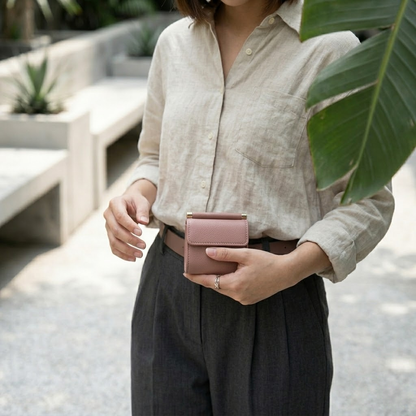 Mini Wallet With Lychee Pattern