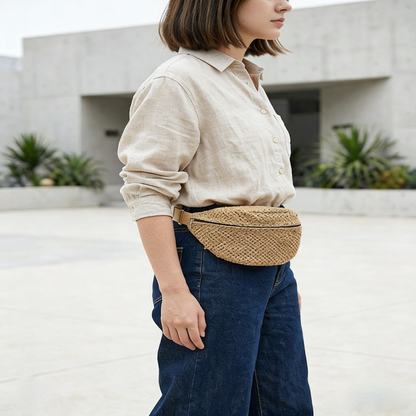Woven Waist Bag