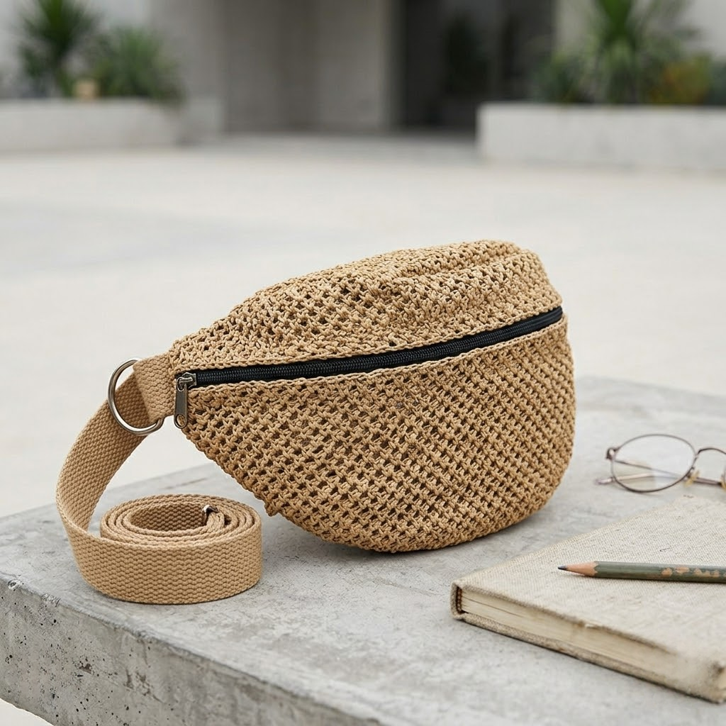 Woven Waist Bag