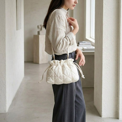 Cloud Drawstring Bucket Bag